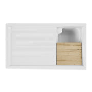 Mobile In Legno Con Lavatoio + Coprilavatrice Mod. Idex