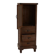 Mobile soggiorno cucina  noce con anta lavagnetta cm 137 h