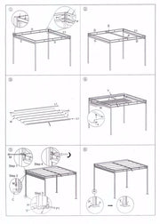 Gazebo Maine con pergola in acciaio 3x3 cm con tende laterali
