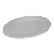 Oval white juliet plate cm35x26h3