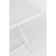 Tavolo per esterno in alluminio Bianco ELIN 110x70x h71 cm