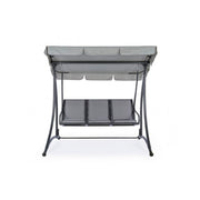 Dondolo in acciaio tre posti Antracite GRELY 190x120x h185 cm