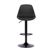 Sgabello regolabile completamente nero  36x40x85 cm