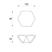 Tavolino in pietra fossile top viola 101040h cm