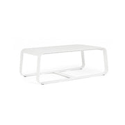 Tavolino per esterno in alluminio Bianco MERRIGAN 105x62x h38 cm