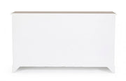 Credenza Dorotea 2 ante 4 cassetti in legno nobilitato bianco