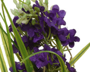 Fiori Artificiali in poliestere assortiti con nastrino