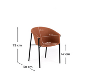 4x Sedia in Tessuto 58cm x 56cm H. 79cm
