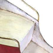 Pacco regalo metallo arancione cm14,5x9h9