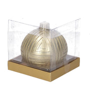 Candela paraffina sfera oro cmø9h9