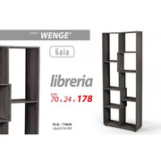 Libreria irregolare cm 70 x 24 x 178 h grigio