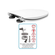 Sedile wc copriwater modello AP slow close bianco