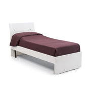 Letto una piazza e mezzo bianco frassinato per camera cm 200x131xH 98