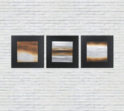 Olio su tela multicolor e telaio in legno 80x80 cm