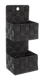 2x P.Oggetti Parete 2P Intreccio Nylon Nero