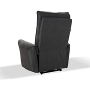 Poltrona Recliner Elettrico Effetto Nabuk Grigio  82 x 98 x 109 cm