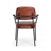 Sedia vintage  C-BR Nelly arancio scuro vintage 60x63x84h cm