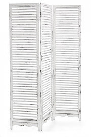 Paravento separe 3 ante legno bianco MIlky cm 120 x 180